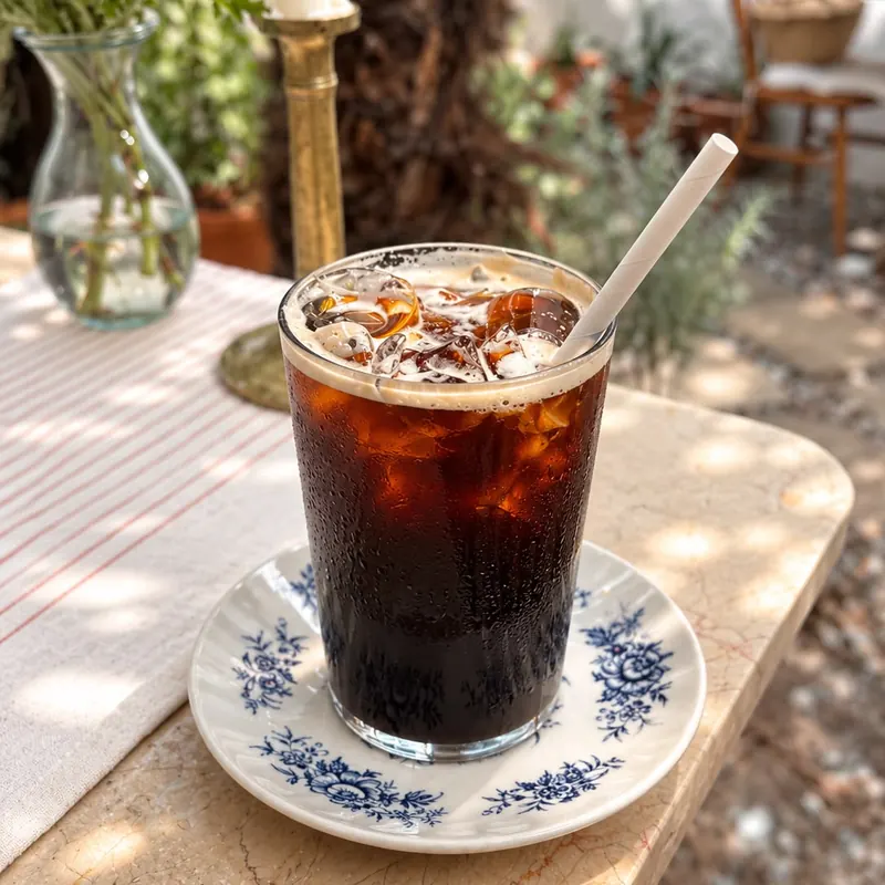 Iced Americano — Iced Coffee · Prinkipo House Cafe, Büyükada