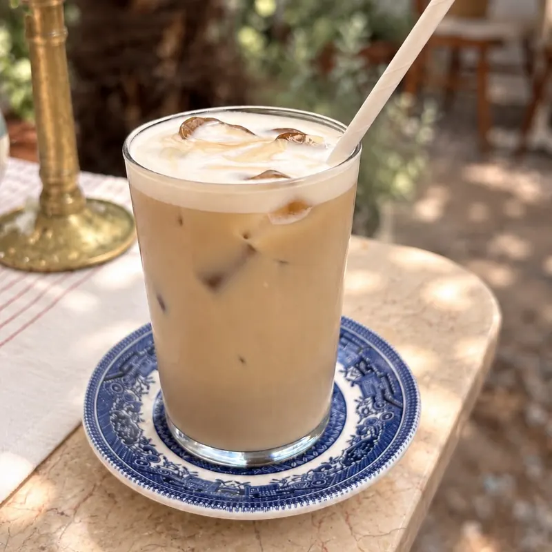 Iced White Chocolate Mocha — Iced Coffee · Prinkipo House Cafe, Büyükada