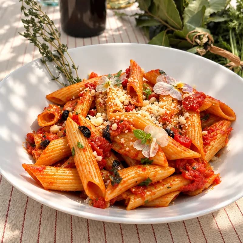 Domatesli Parmesanlı Penne — Makarnalar · Prinkipo House Cafe, Büyükada